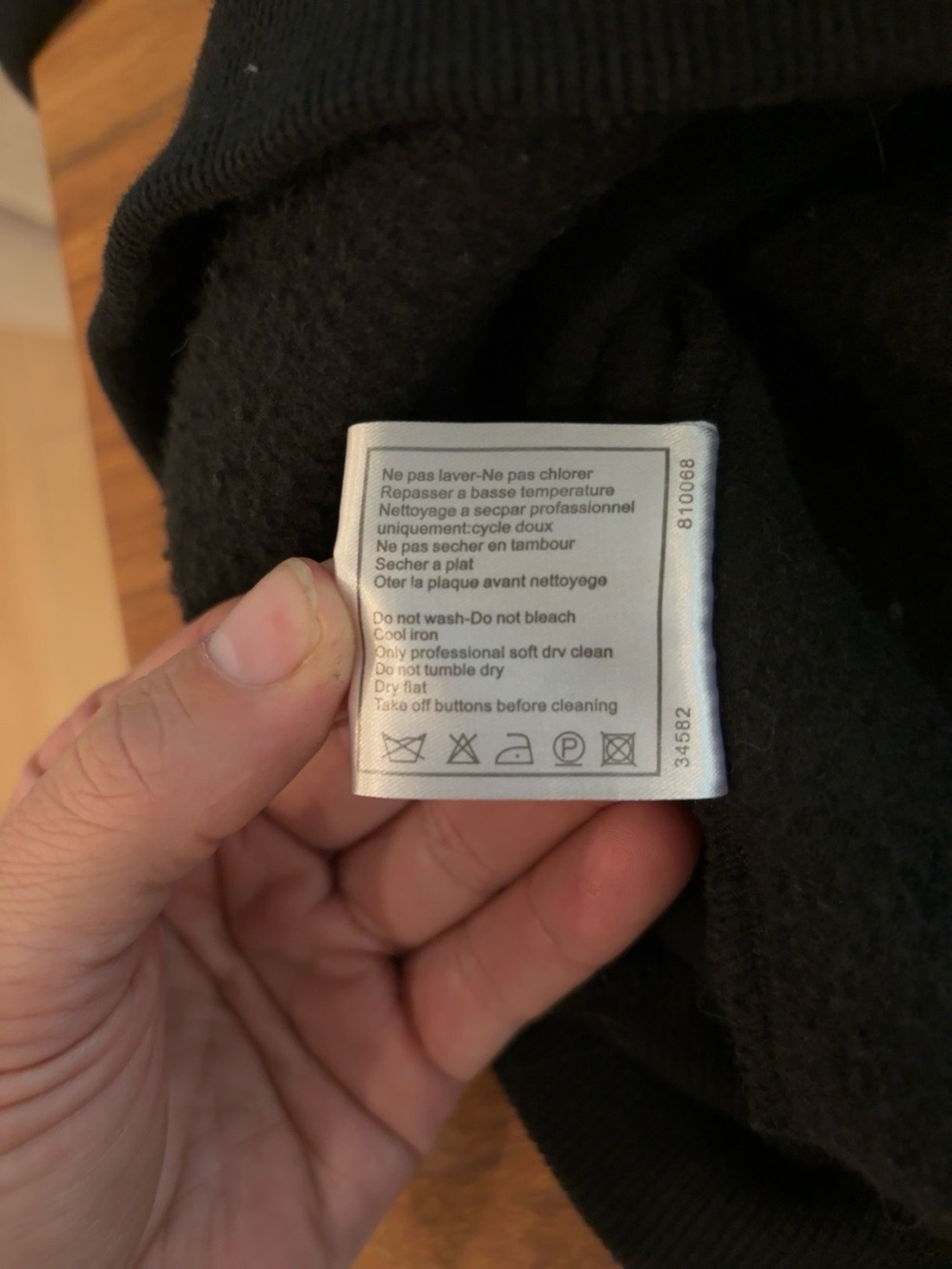 CHANEL Black Crewneck Hooded Sweatshirt with Small Logo - Picture 5 of 6